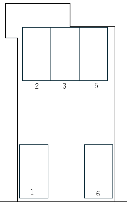 P353の駐車配置図
