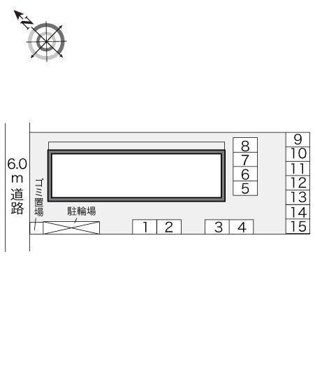 ゼオン(23538)の駐車配置図