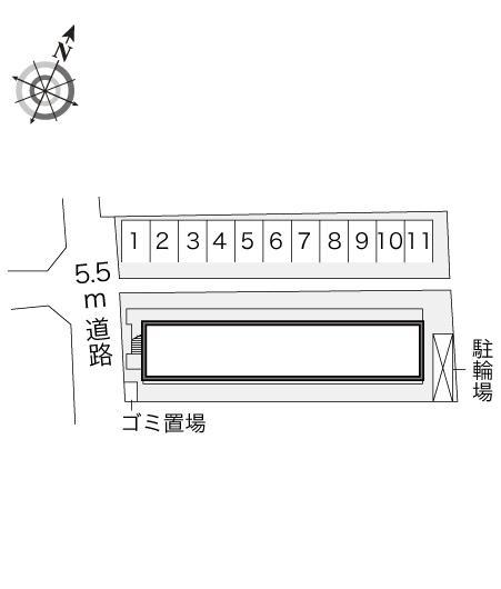松陽(20490)の駐車配置図
