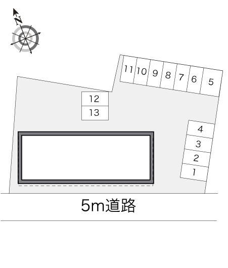 フォンティーヌ(14522)の駐車配置図