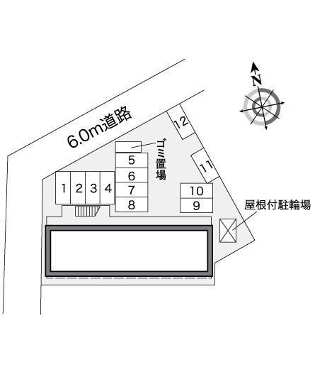 ベルハイム(25452)の駐車配置図