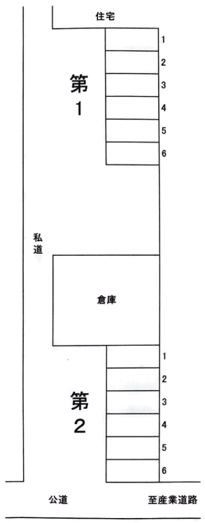 宮根第二駐車場の駐車配置図