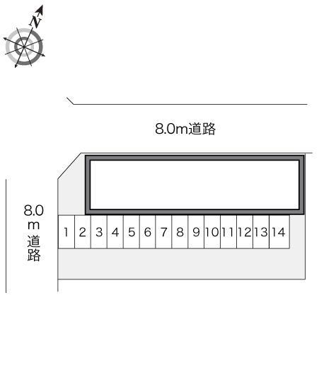 ツインズＤ(21629)の駐車配置図