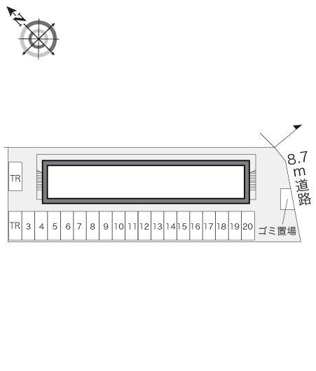 グランシャリオ(11838)の駐車配置図