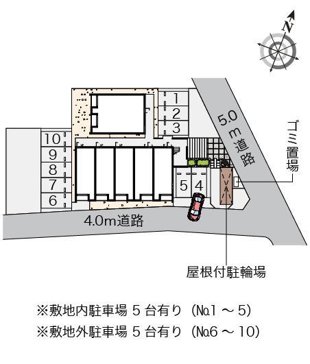 クレイノビッグアロー座間(58210)の駐車配置図
