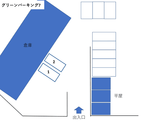 グリーンパーキング7の駐車配置図
