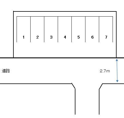 Ｋ３パーキングの駐車配置図