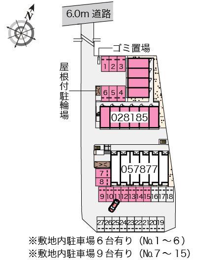 ＹＡＭＡＭＯＴＯ(28185) 敷地外駐車場の駐車配置図