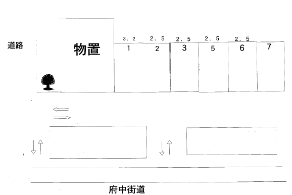 No.18駐車場の駐車配置図