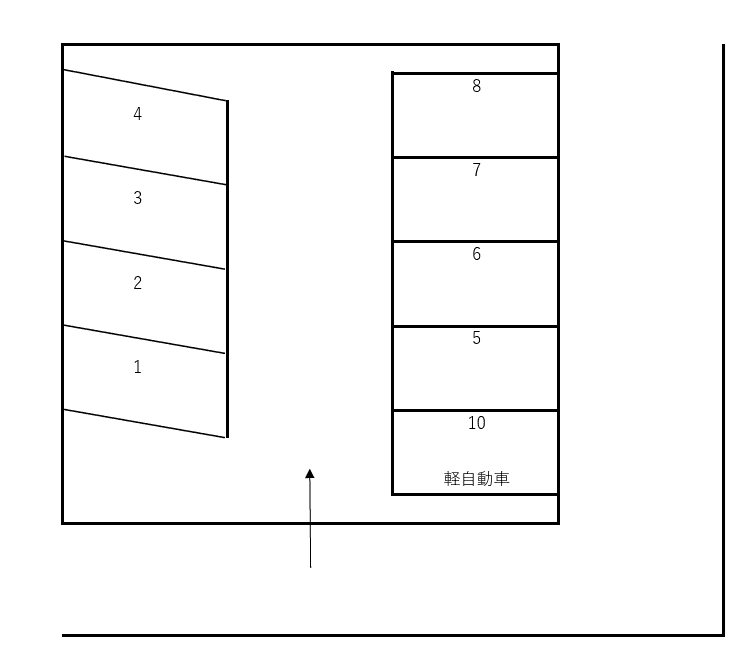 恵駐車場の駐車配置図