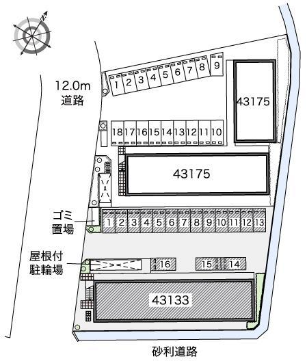 ひまわりⅠ(43133)の駐車配置図