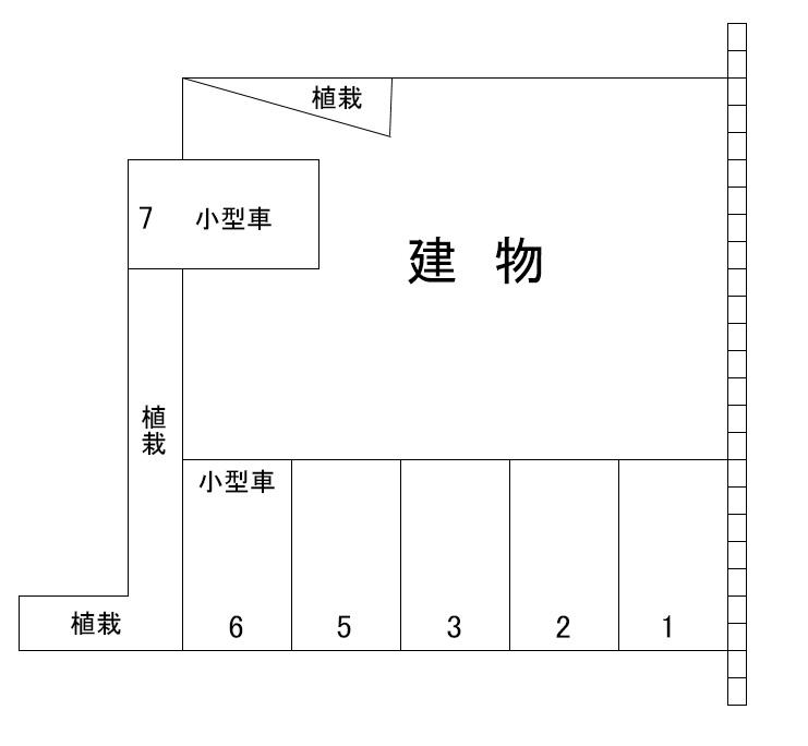estella court駐車場の駐車配置図