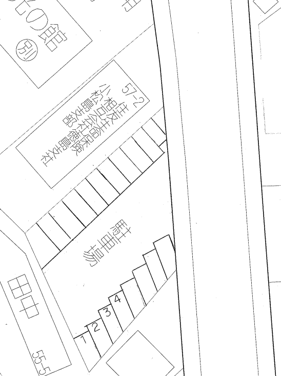 中田パーキングの駐車配置図