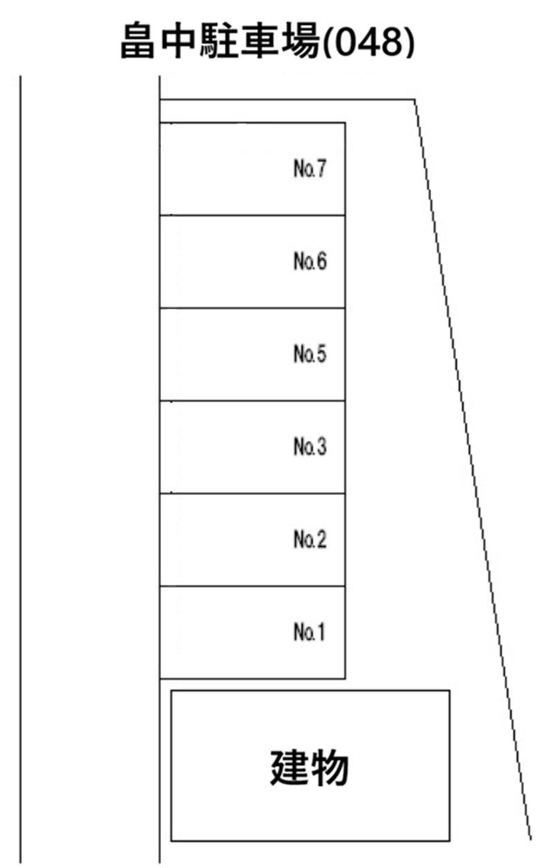 畠中駐車場(048)の駐車配置図