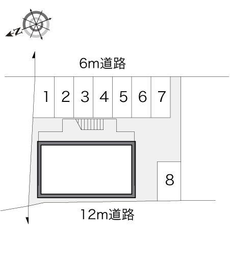 清本町(12786)の駐車配置図