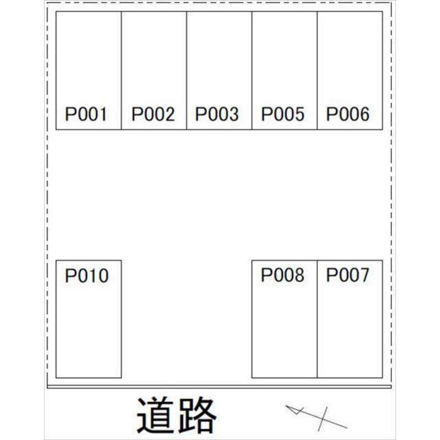 大桑2丁目Tパーキングの駐車配置図