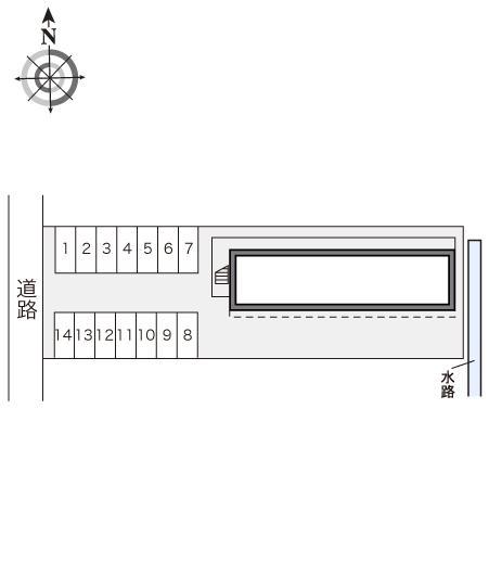 コレール湘南(16303)の駐車配置図