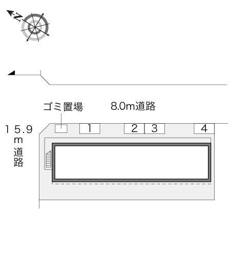 神明台(22775)の駐車配置図