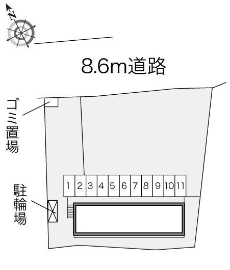 栄谷(17625)の駐車配置図