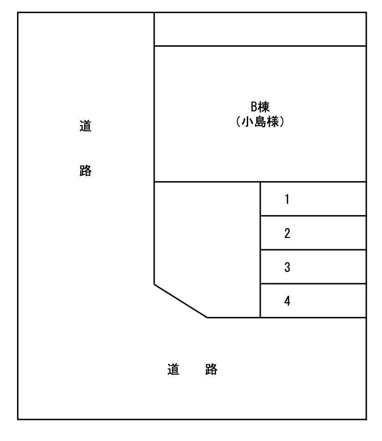 塩部駐車場（南）の駐車配置図