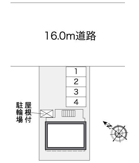 広瀬ストリートルーム(26881)の駐車配置図