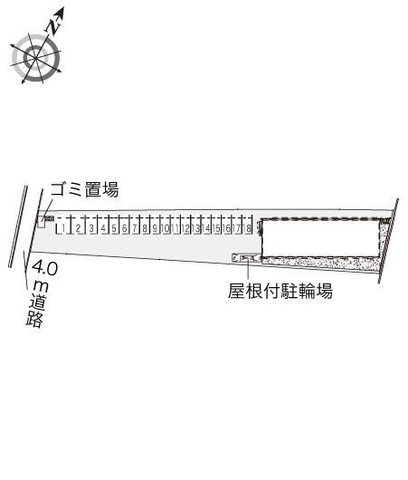 美作(40189)の駐車配置図