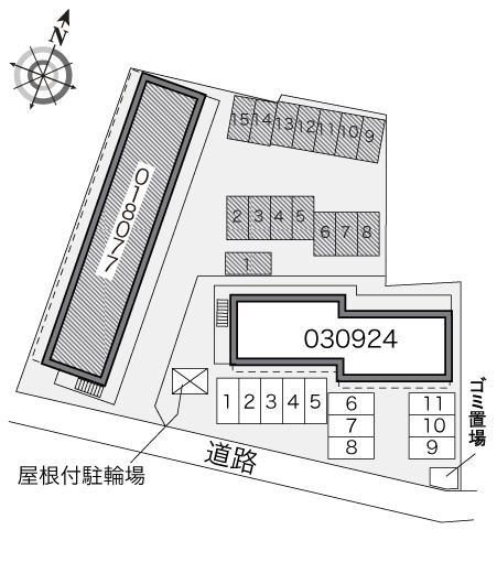 宮原(18077)の駐車配置図