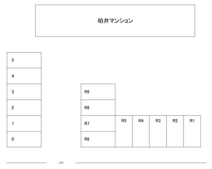 2028.柏井マンション駐車場の駐車配置図