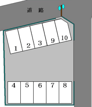 見川町池原パーキングの駐車配置図