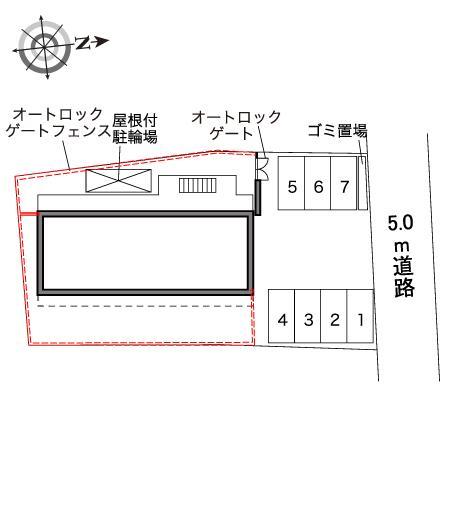 金城(41341)の駐車配置図
