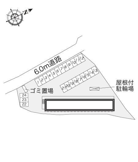 コンフォール河辺(28805)の駐車配置図