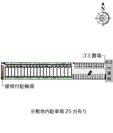 クレイノプルメリア２３(56287)の駐車配置図
