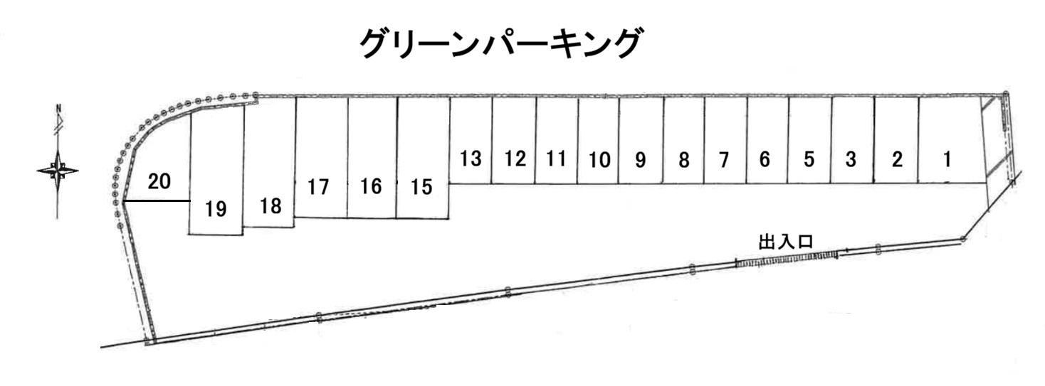 グリーンパーキングの駐車配置図
