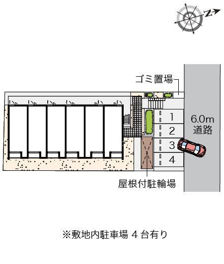 クレイノシエル　ブルー(56351)の駐車配置図