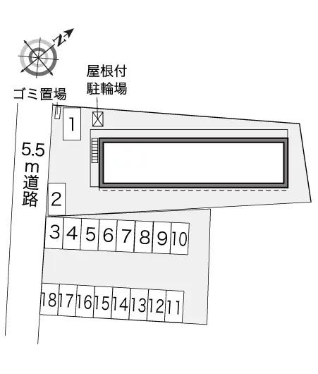 アンフィニティ(40299)　敷地外駐車場の駐車配置図