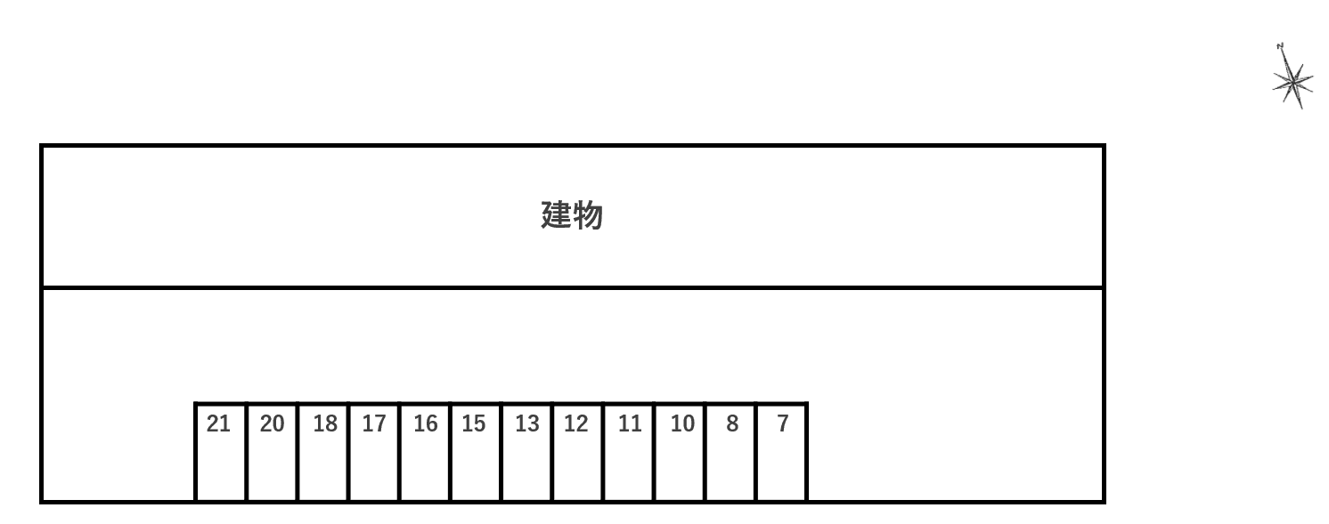 ＤＵＰＬＥＸ 長島Ａの駐車配置図