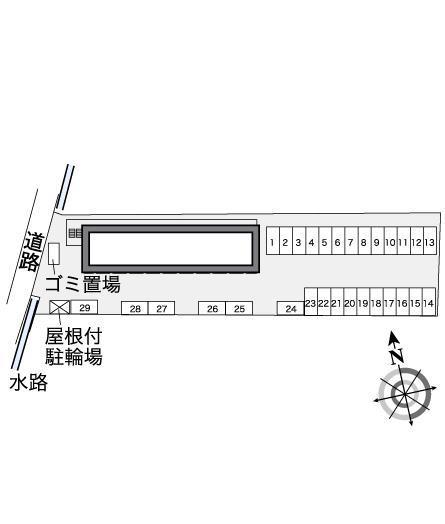 カトレヤ(37128)の駐車配置図