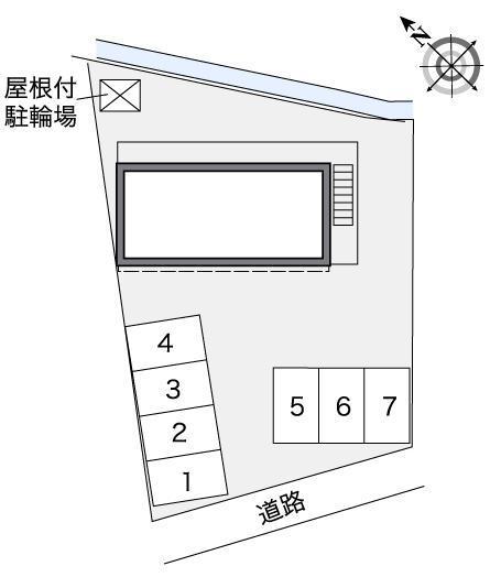 ロードサイド結城(36908)の駐車配置図