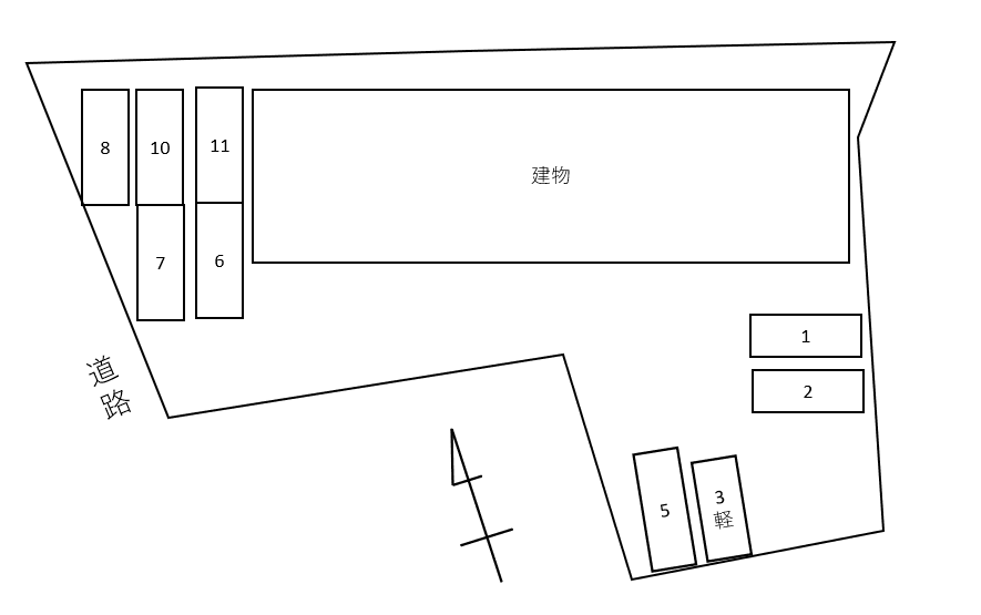 ＢＬＯＯＭ城北別駐車場の駐車配置図