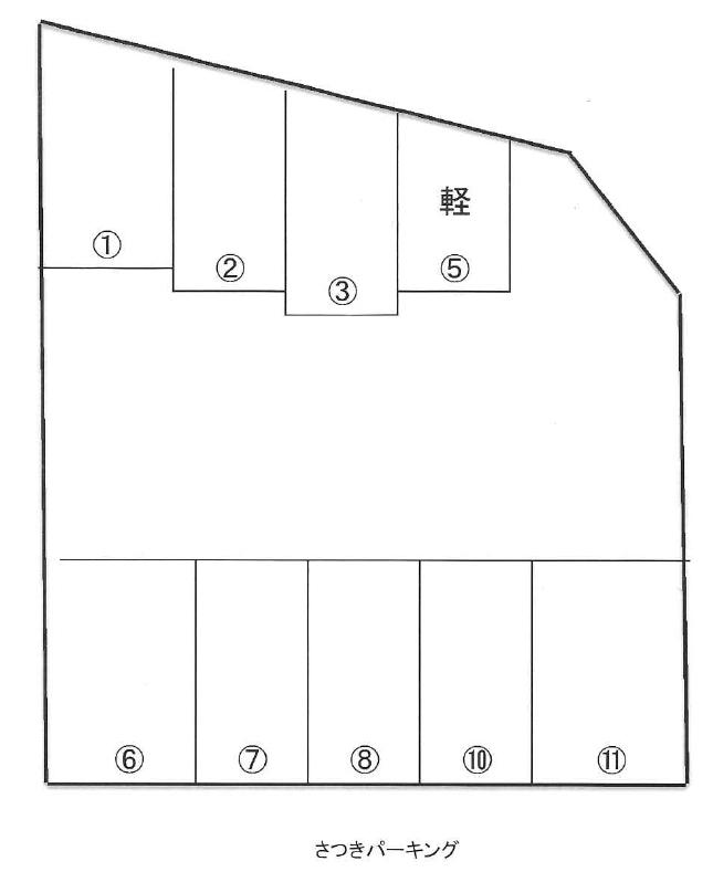 さつきパーキングの駐車配置図