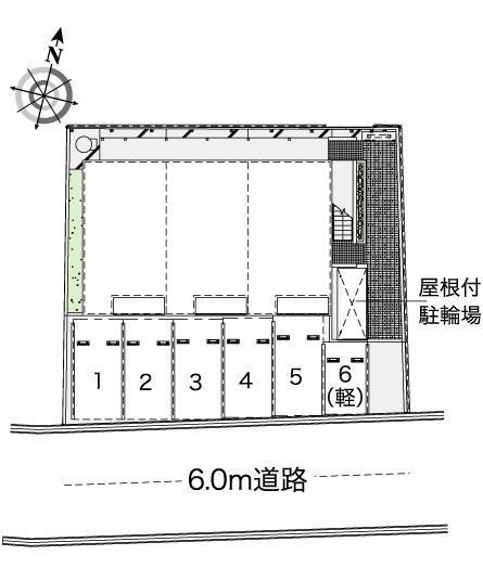 サンハウス(43992)の駐車配置図