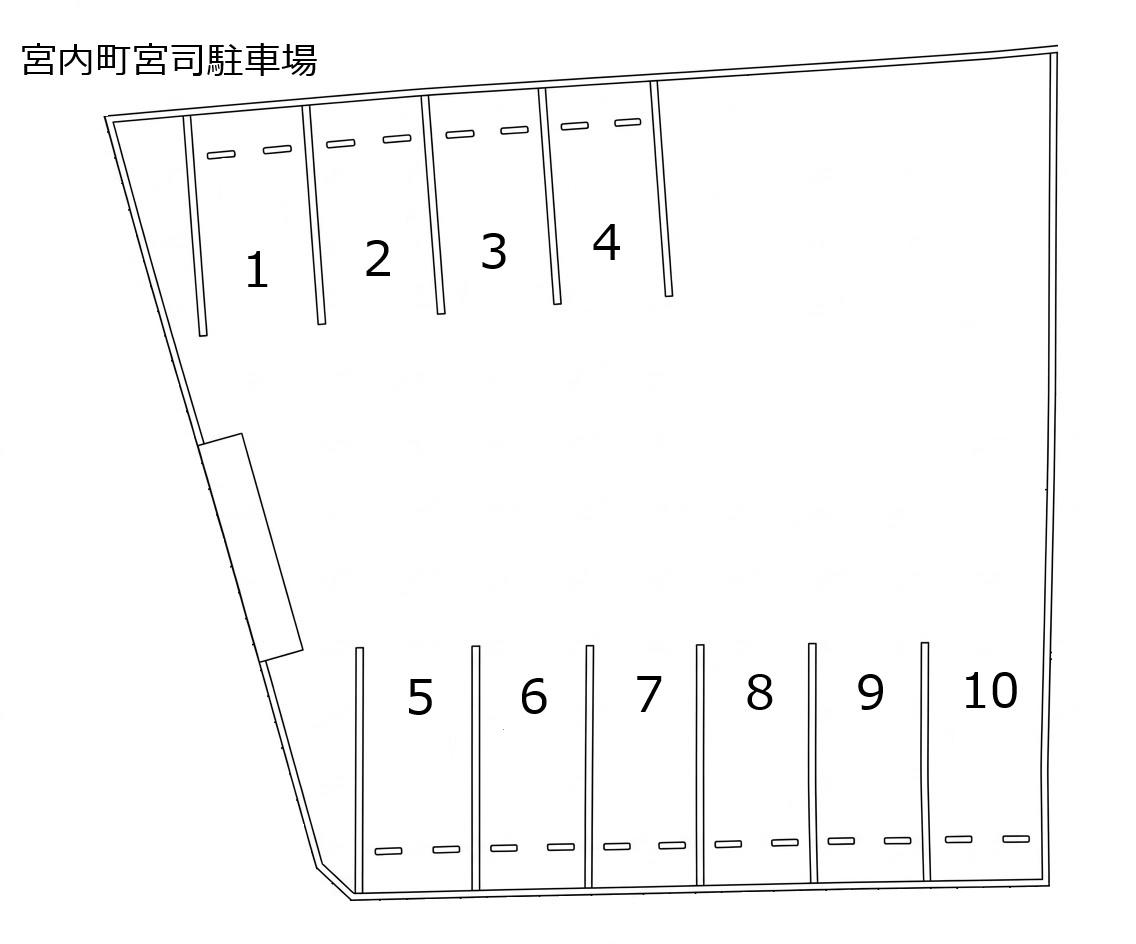 SSパーク宮内町①の駐車配置図