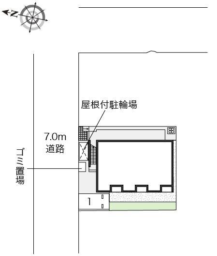 ブルーメハイム(52578)の駐車配置図