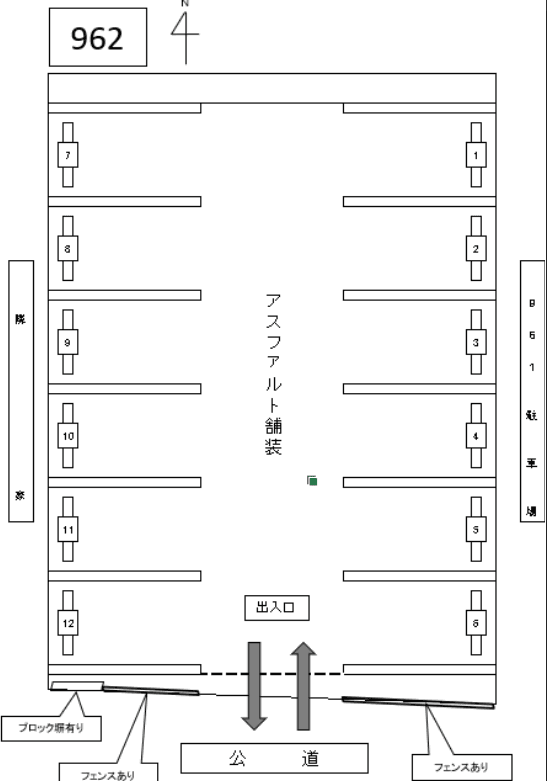 J-962の駐車配置図