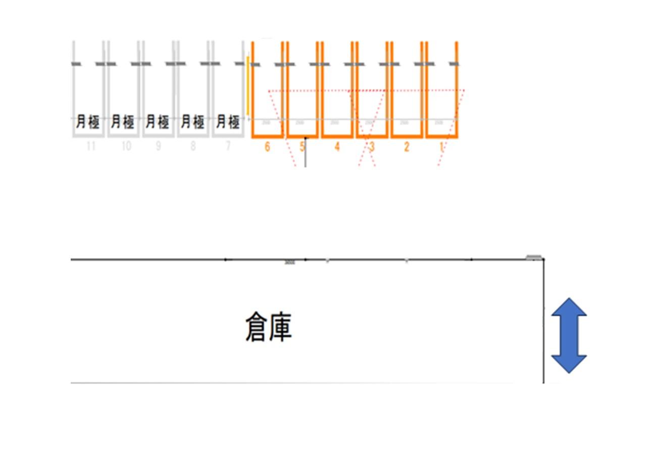 国分寺第2駐車場の駐車配置図