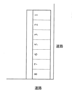 ＡＫＡＲＩパーキングの駐車配置図