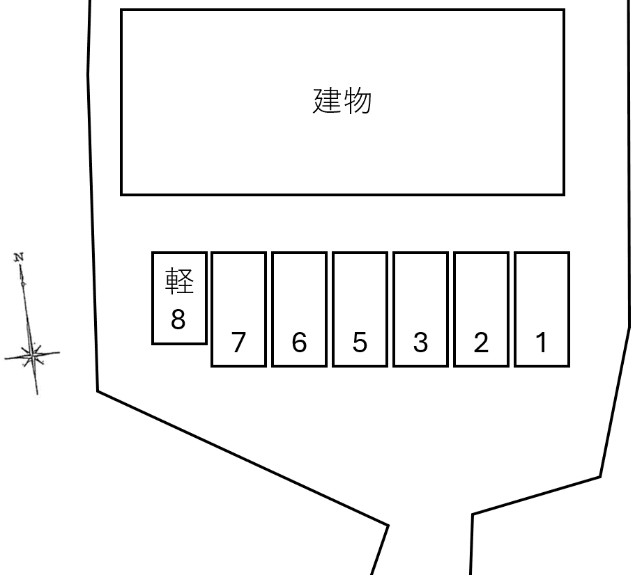 ｎａｔｉｖｅ　ｐｌａｃｅの駐車配置図