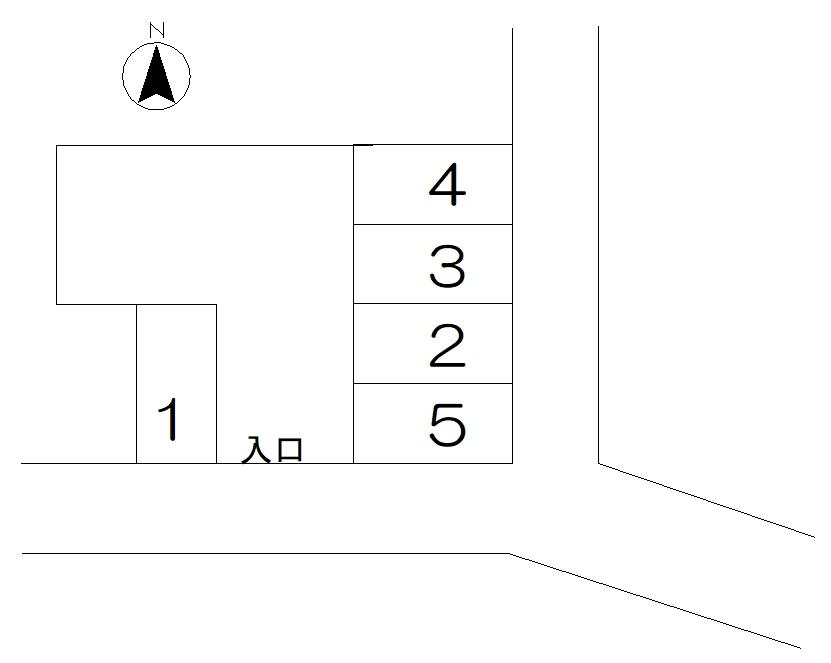 今井月極駐車場の駐車配置図