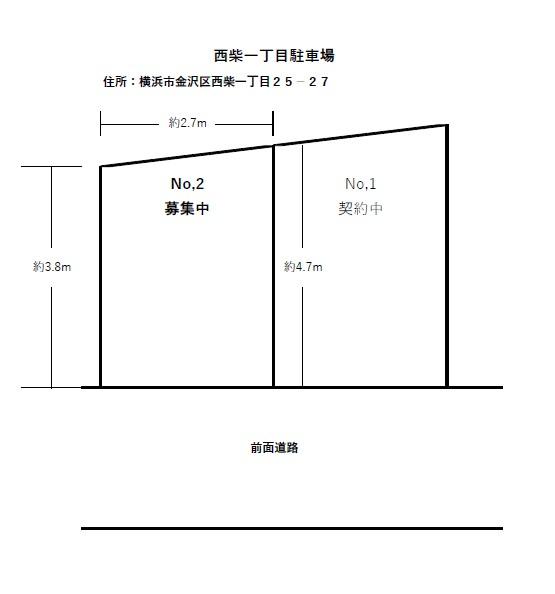 西柴一丁目駐車場の駐車配置図