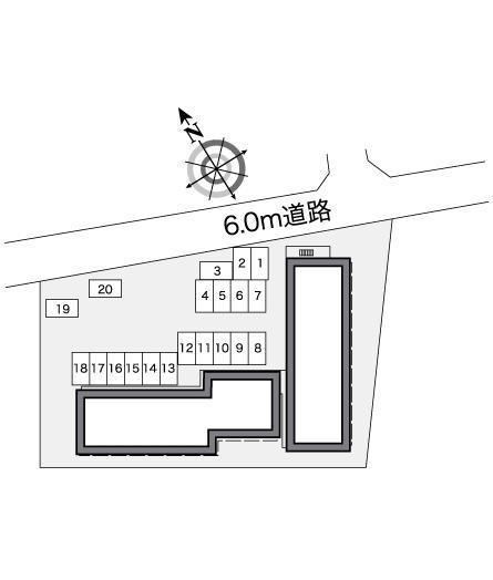 花咲の丘Ⅰ(26984)の駐車配置図